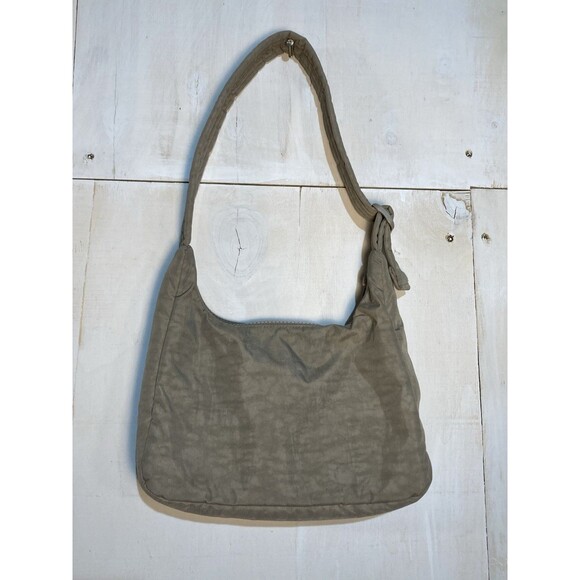 Baggu Cocoa Mini Nylon Shoulder Bag Brown Handbag Purse Lightweight Adjustable - Picture 2 of 7